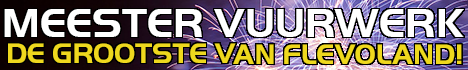 Winkelbanner - Meester Vuurwerk